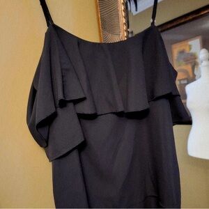 Chic Black Strapless Dress